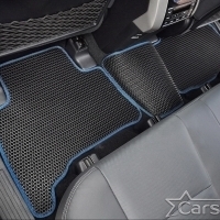 Коврики текстильные на Toyota Land Cruiser Prado 150 рестайл 3 ряда (2013->)